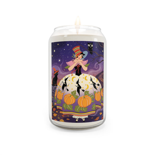 🎃🌙 The Pumpkin Moon Dress Scented Soy Candle – Whimsical Halloween Fashion