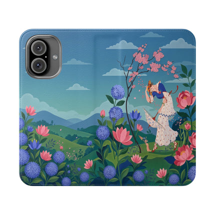 🌸🌿 The Garden Hide-And-Seek Flip Case – Art Deco Floral Whimsy