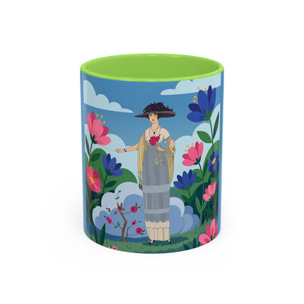 Garden Of New Beginnings Colorful Mugs – Art Deco Floral Elegance