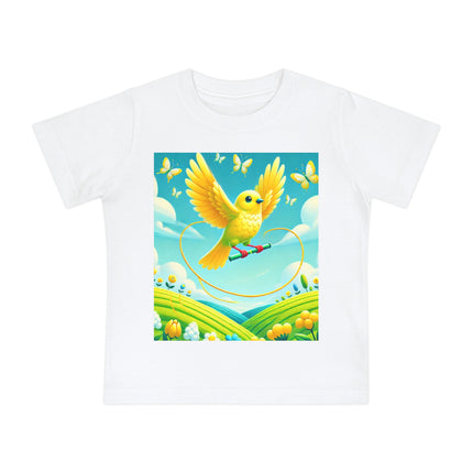 Canary Jumping Rope Baby T-Shirt – A Little Burst of Sunshine