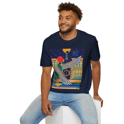 Winged Sun Disc & Falcon T-Shirt – Emblem of Hermes Trismegistus