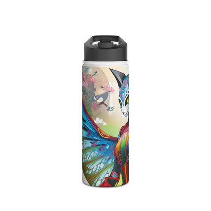 Cyberpunk Chic Stainless Steel Water Bottle