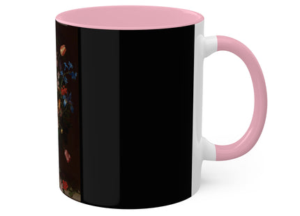 A Bouquet of Flowers by Clara Peeters Colorful Mugs, 11oz