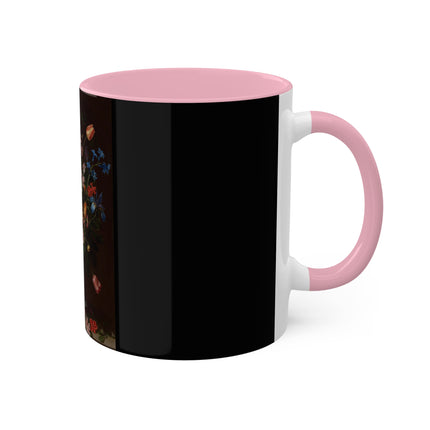 A Bouquet of Flowers by Clara Peeters Colorful Mugs, 11oz