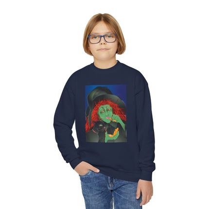 Mirror, Mirror A Witch's Touch Youth Crewneck Sweatshirt