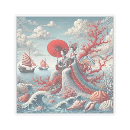 Ladies by the Quiet Sea Kiss-Cut Stickers (4 Sizes)