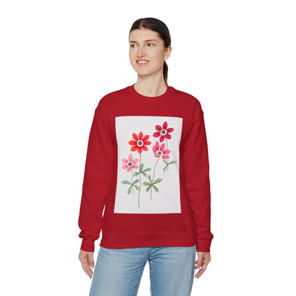 Anemoon, Anemone by Anselmus Boëtius de Boodt Heavy Blend™ Crewneck Sweatshirt