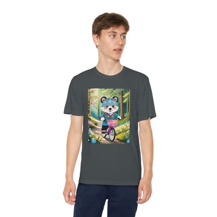 Furry Cyclist Youth Competitor Tee – Woodland Adventure & Playful Charm
