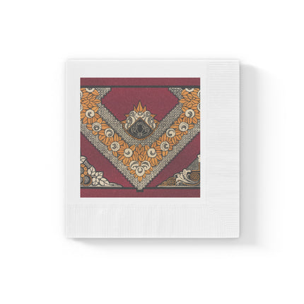 La décoration moderne dans le textile Pl. 12 by Gaston White Coined Napkins