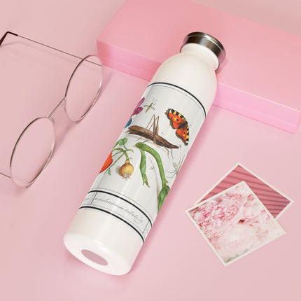 Natural History Ensemble, No. 17 by Anselmus Boëtius de Boodt Slim Water Bottle