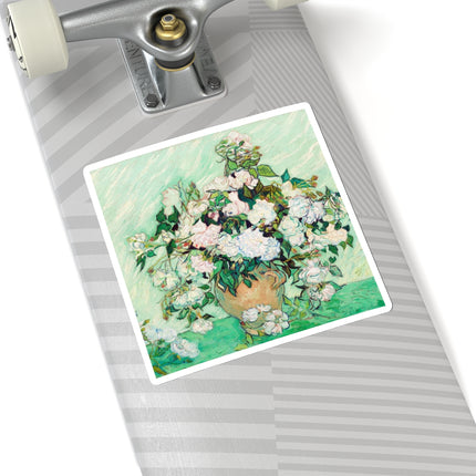 Roses by Vincent Van Gogh Kiss-Cut Stickers (4 Sizes)