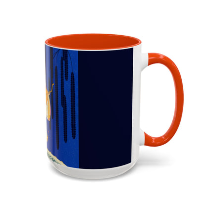 Celestial Melody Colorful Mug (11oz, 15oz) – Musical Grace, Starlit Beauty & Art Deco Elegance