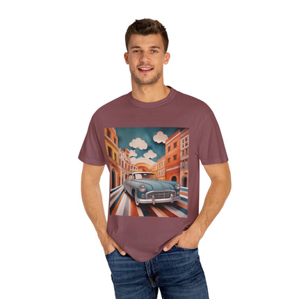 1960 Alfa Romeo Giulietta Unisex Garment-Dyed T-shirt