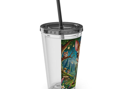 Fawn Defender Sunsplash Tumbler with Straw, 16oz