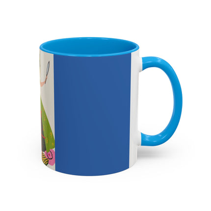 Lady with the Golden Fish Colorful Mugs – Whimsical Fashion & Playful Fantasy