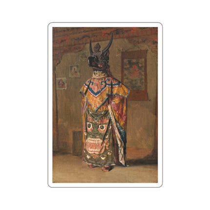 A Buddhist lama at a feast at Pemionchi Monastery by Vasily Vereshchagin Kiss-Cut Stickers (4 Sizes)