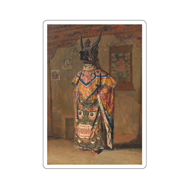 A Buddhist lama at a feast at Pemionchi Monastery by Vasily Vereshchagin Kiss-Cut Stickers (4 Sizes)