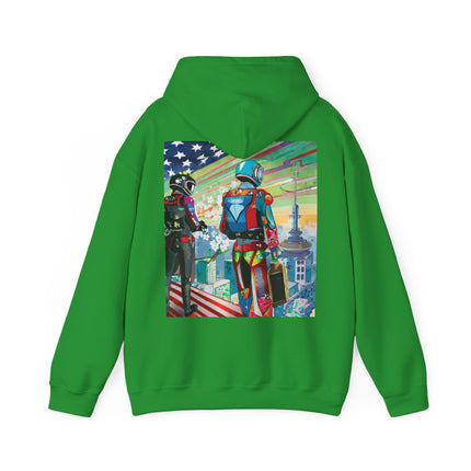 NSA Cyber Punk Computer Hacking Team – Heavy Blend™ Hooded Sweatshirt