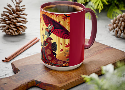 Theatrical Harvest Rabbit Colorful Mugs (11oz, 15oz)