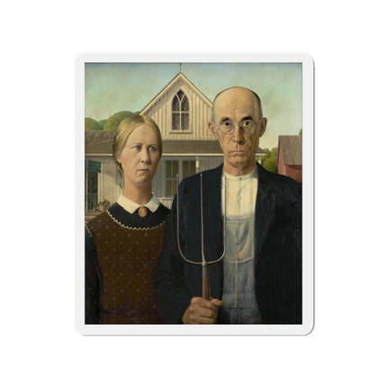 American Gothic by Grant Wood Die-Cut Magnets (5 Sizes)