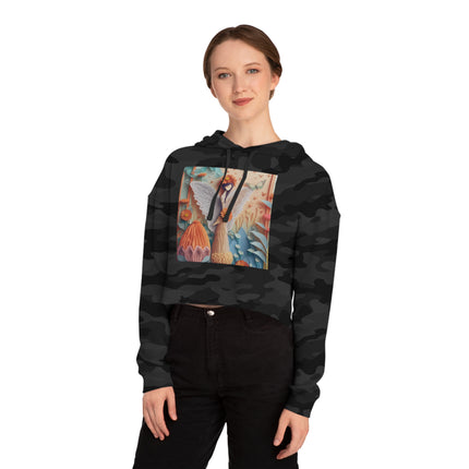 Zinnia Fairy Cropped Hooded Sweatshirt