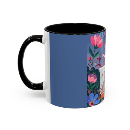 The Lady Of The Enchanted Aquarium Colorful Mugs – Art Deco Aquatic Elegance