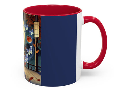 Court Magician with Ghost Butterflies Colorful Mugs (11oz, 15oz)