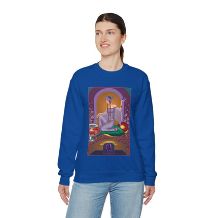 February & Amethyst (from the Gem Series) by Sofia Chiostri Heavy Blend™ Crewneck Sweatshirt
