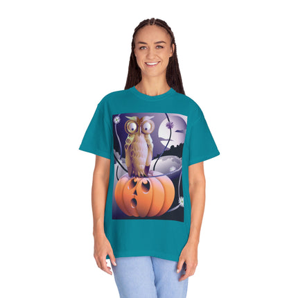 The Startled Pumpkin Unisex Garment-Dyed T-shirt