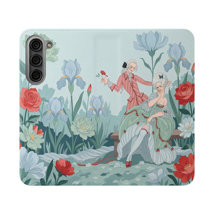 🌹💌 The Secret Rose Garden Courtship Flip Case – Art Deco Floral Romance