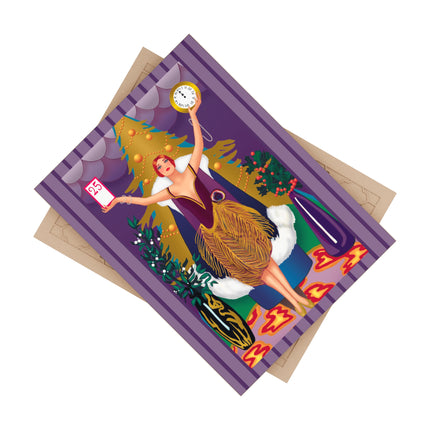 Countdown to Christmas Elegance Ceramic Tile