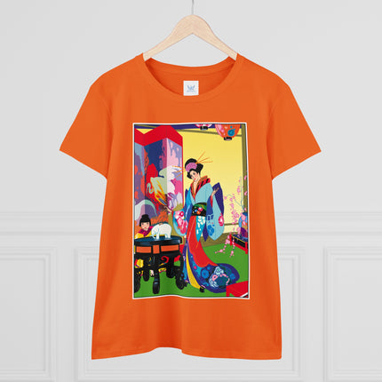 A Timeless Journey by Umberto Brunelleschi Women's Midweight Cotton Tee