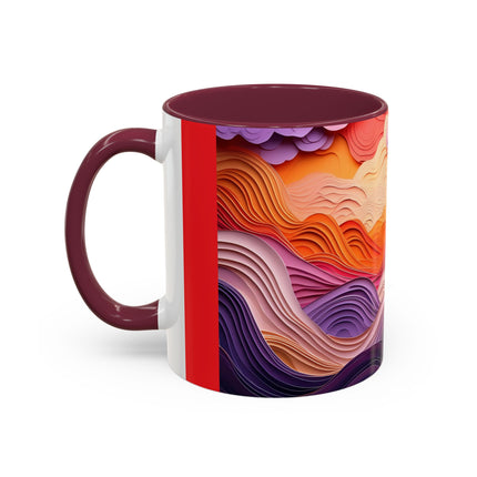 Dramatic Sunset Sky Colorful Mugs (11oz, 15oz)