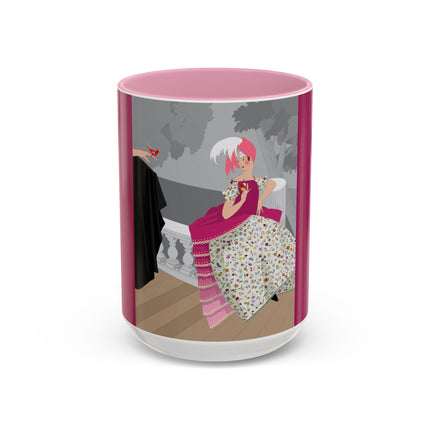 The Red Bird Colorful Mugs – Gentle Storybook Charm & Elegant Whimsy