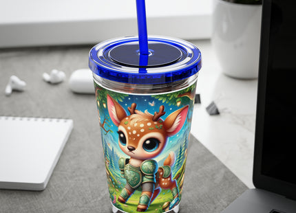 Fawn Defender Sunsplash Tumbler with Straw, 16oz