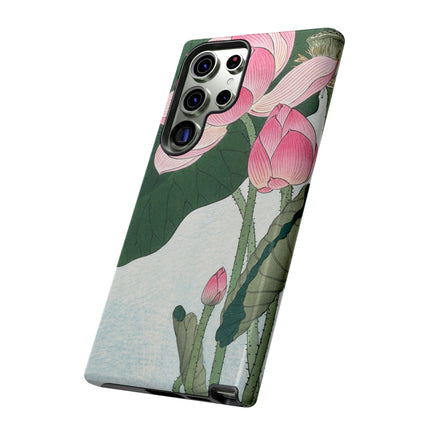 Blooming Lotus Flowers by Ohara Koson Phone Cases