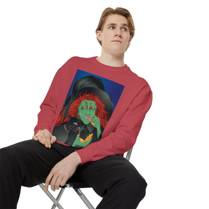 Mirror, Mirror A Witch's Touch Unisex Garment-Dyed Sweatshirt