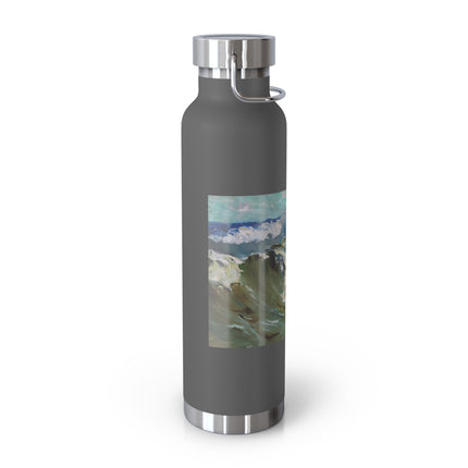 The Wave by Karl Hagemeister Copper Vacuum Insulated Bottle, 22oz