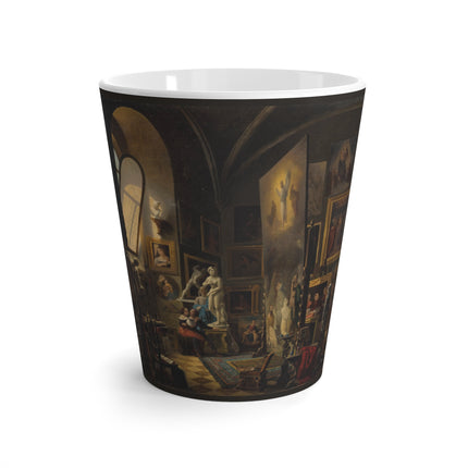Raphael and his Muse in the Atelier by Vincenzo Abbati Latte Mug