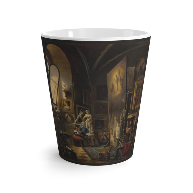 Raphael and his Muse in the Atelier by Vincenzo Abbati Latte Mug
