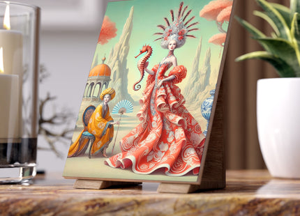 The Seahorse Court Ceramic Tile