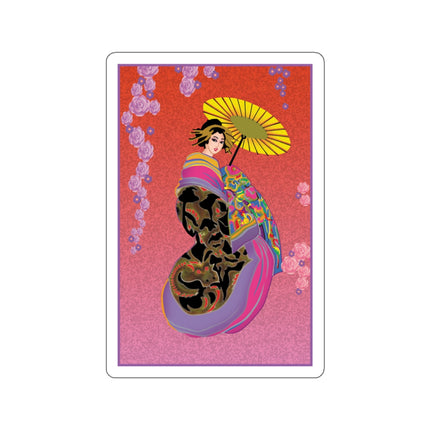 Enchanting Geisha Kiss-Cut Stickers (4 Sizes)