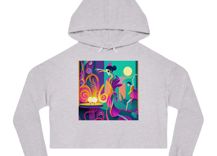 Dance of the Skeleton Ballerinas Women’s Cropped Hooded Sweatshirt