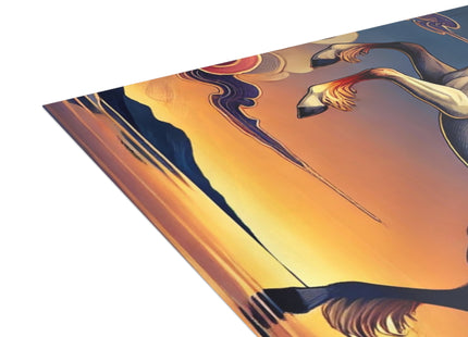 Flame-Winged Horse at Sunset Postcards (envelopes included) - Bundles of 10, 30, 50 Pieces