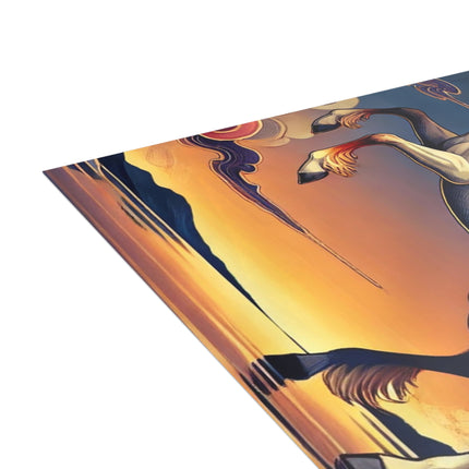 Flame-Winged Horse at Sunset Postcards (envelopes included) - Bundles of 10, 30, 50 Pieces