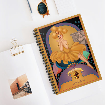 November & Topaz (from the Gem Series) by Sofia Chiostri Spiral Notebook - Ruled Line