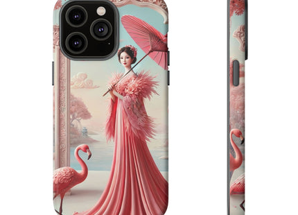 Petals, Porcelain, and Flamingos Phone Cases