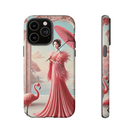 Petals, Porcelain, and Flamingos Phone Cases