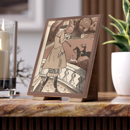 Equestrian Elegance by Fernand Siméon Ceramic Tile