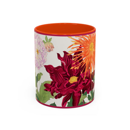 Dahlia Flower by Tanigami Kônan Colorful Mugs (11oz, 15oz)